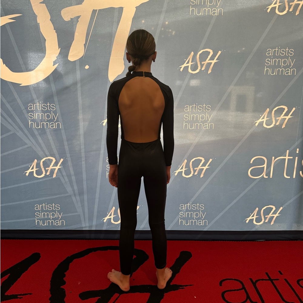 Custom black unitard